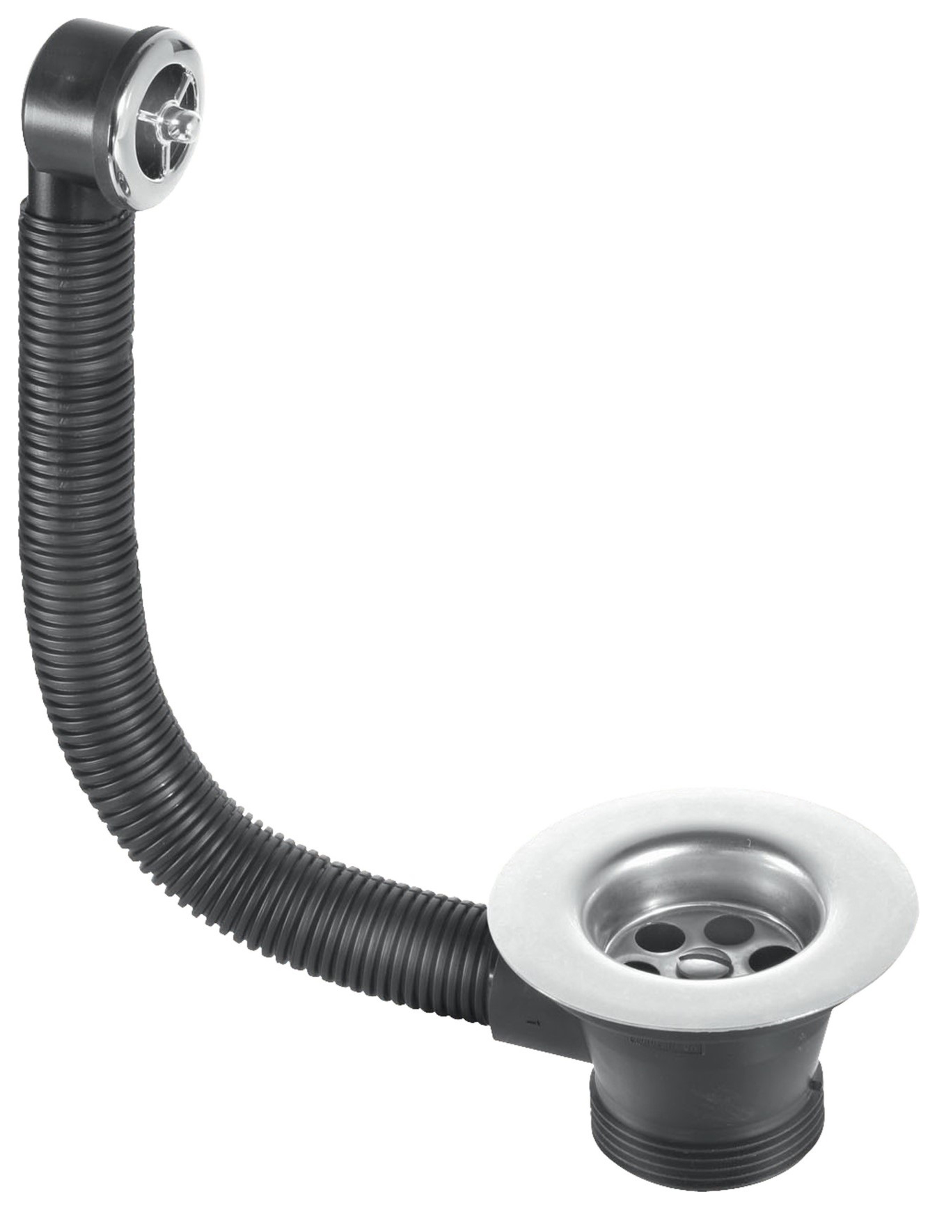 McAlpine FSW2PC Black Combined Sink Waste & Overflow
