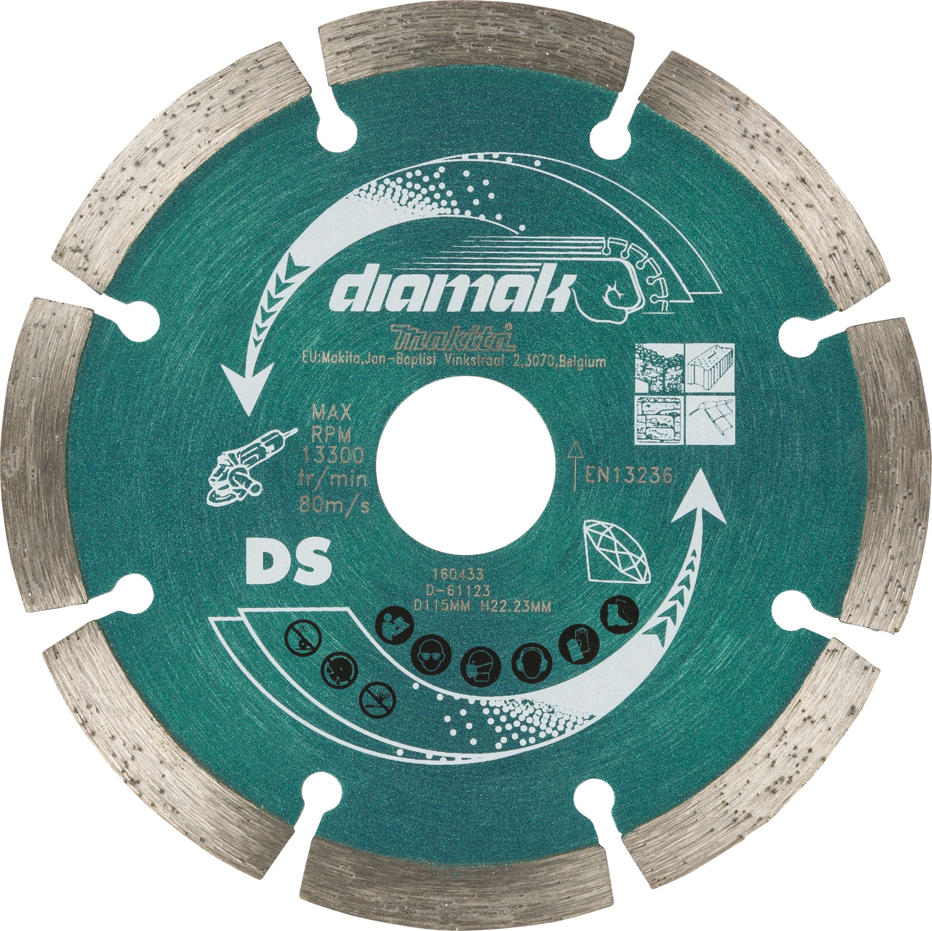 Image of Makita D-61123 Diamak General Purpose Diamond Blade - 115mm