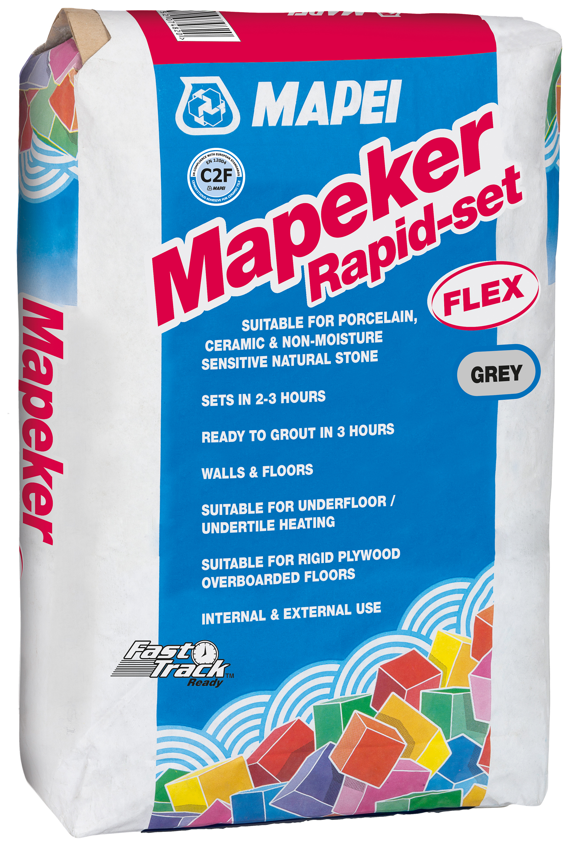 Mapei Mapeker Rapid Set Grey Flexible Tile Adhesive - 20kg