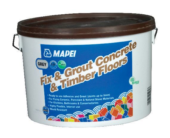 Image of Mapei Fix & Grout Ceramic & Porcelain Tile Adhesive for Concrete & Wooden Floors 15kg