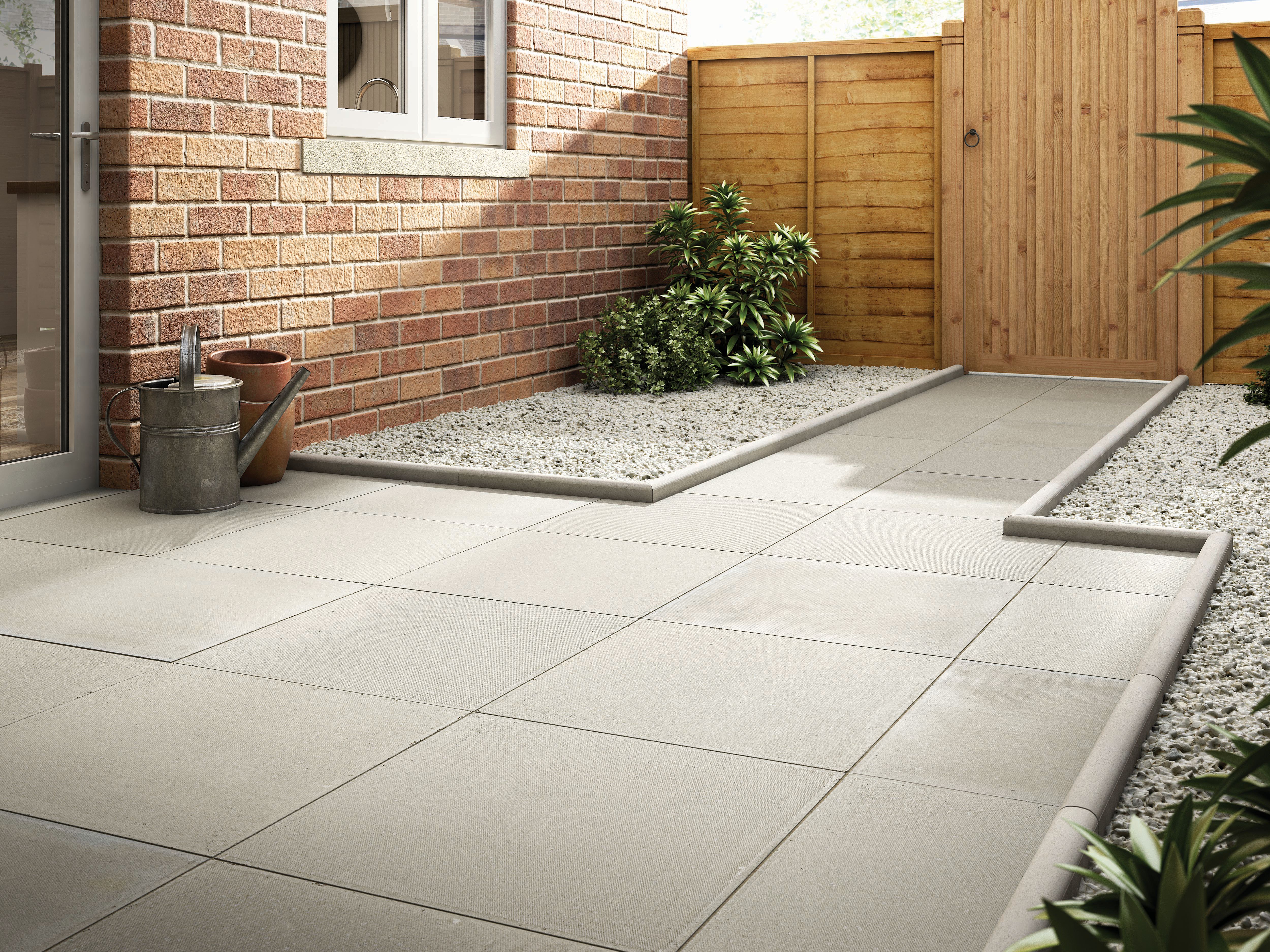 Image of Marshalls Richmond Smooth Natural Paving Slab 600 x 600 x 38 mm