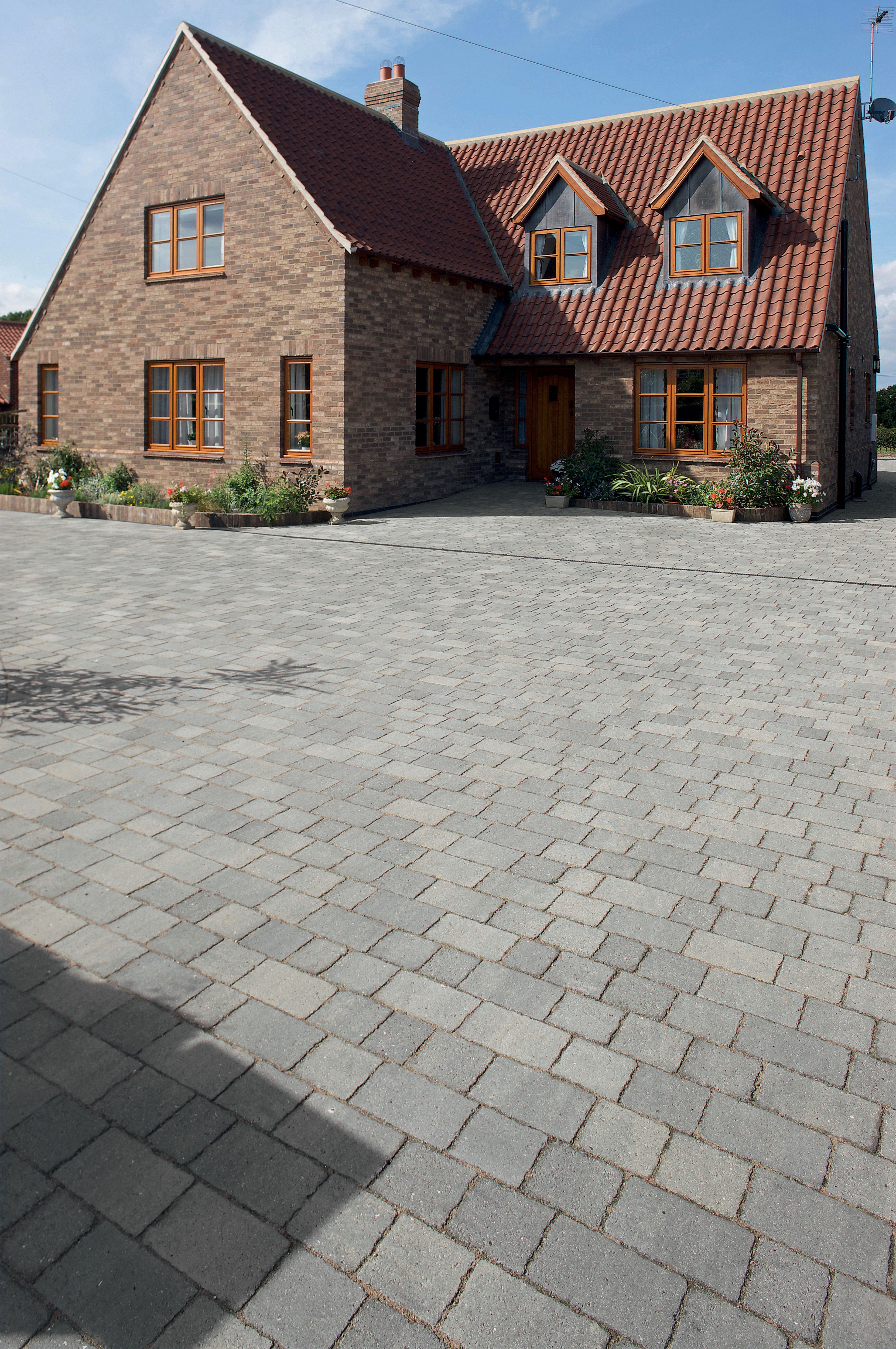 Marshalls Drivesett Tegula Pennant Grey Driveway Block Paving - 160 x 160 x 50mm - Pack of 426