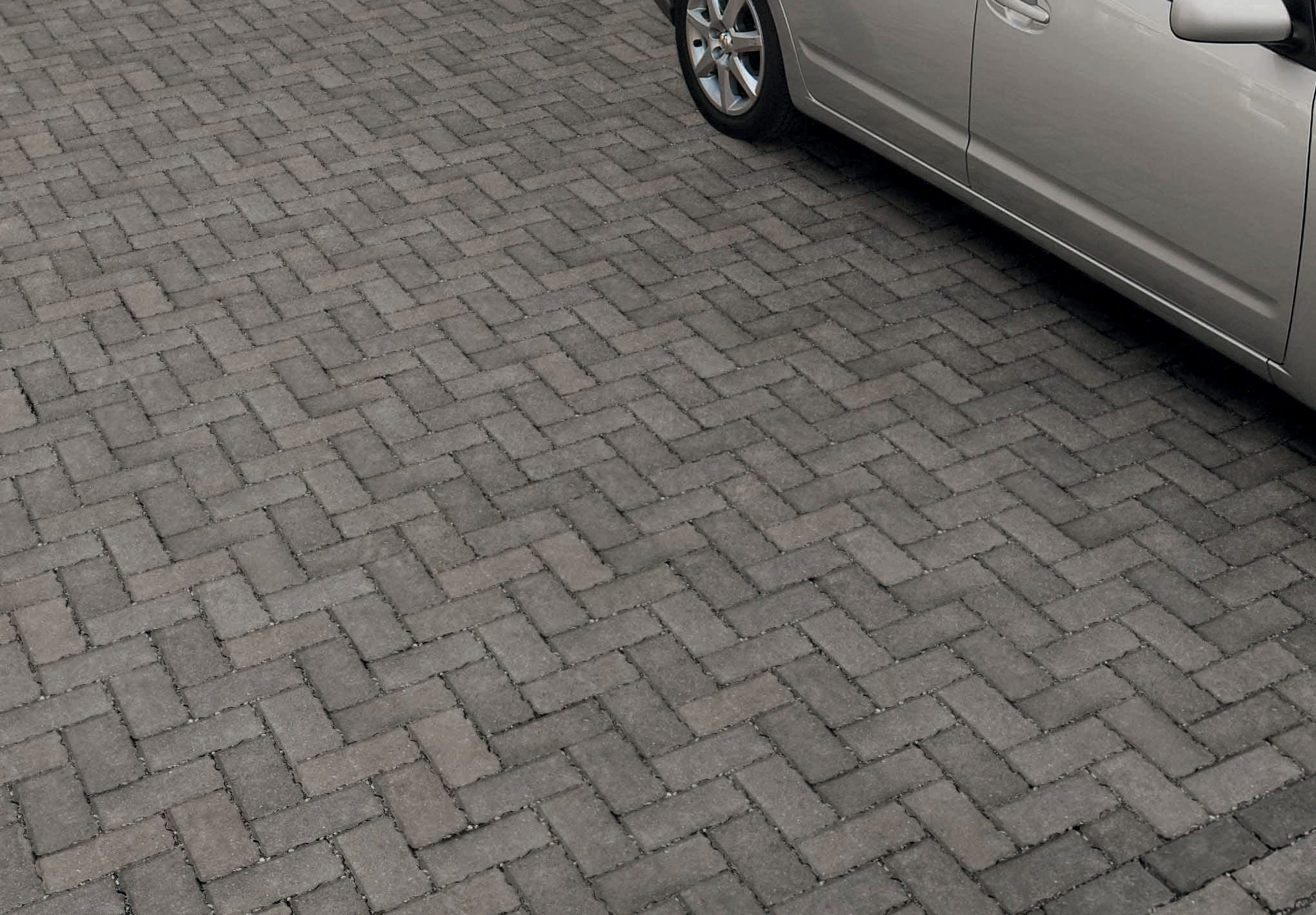 Image of Marshalls Driveline Priora Driveway Charcoal Block Paving - 200 x 100 x 60mm - Pack of 404
