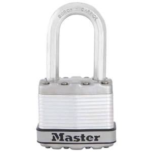 Master Lock Excell M1EURDLF Long Shackle Laminated Steel Padlock - 45mm