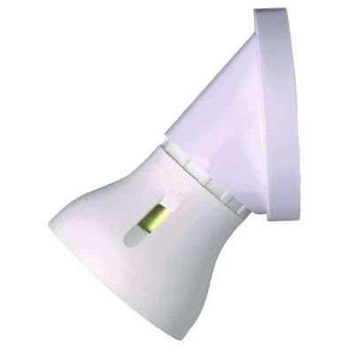 Image of MK Angled Batten Lamp holder - White
