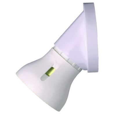 MK Angled Batten Lamp Holder - White