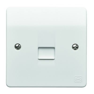 MK Single Master Telephone Socket White Wickes.co.uk