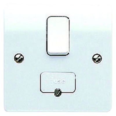 MK 13A Fused Switched Connection Flex Unit - White