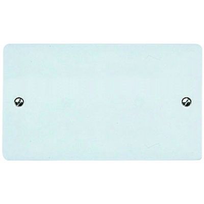 Image of MK Twin Blanking Plate - White