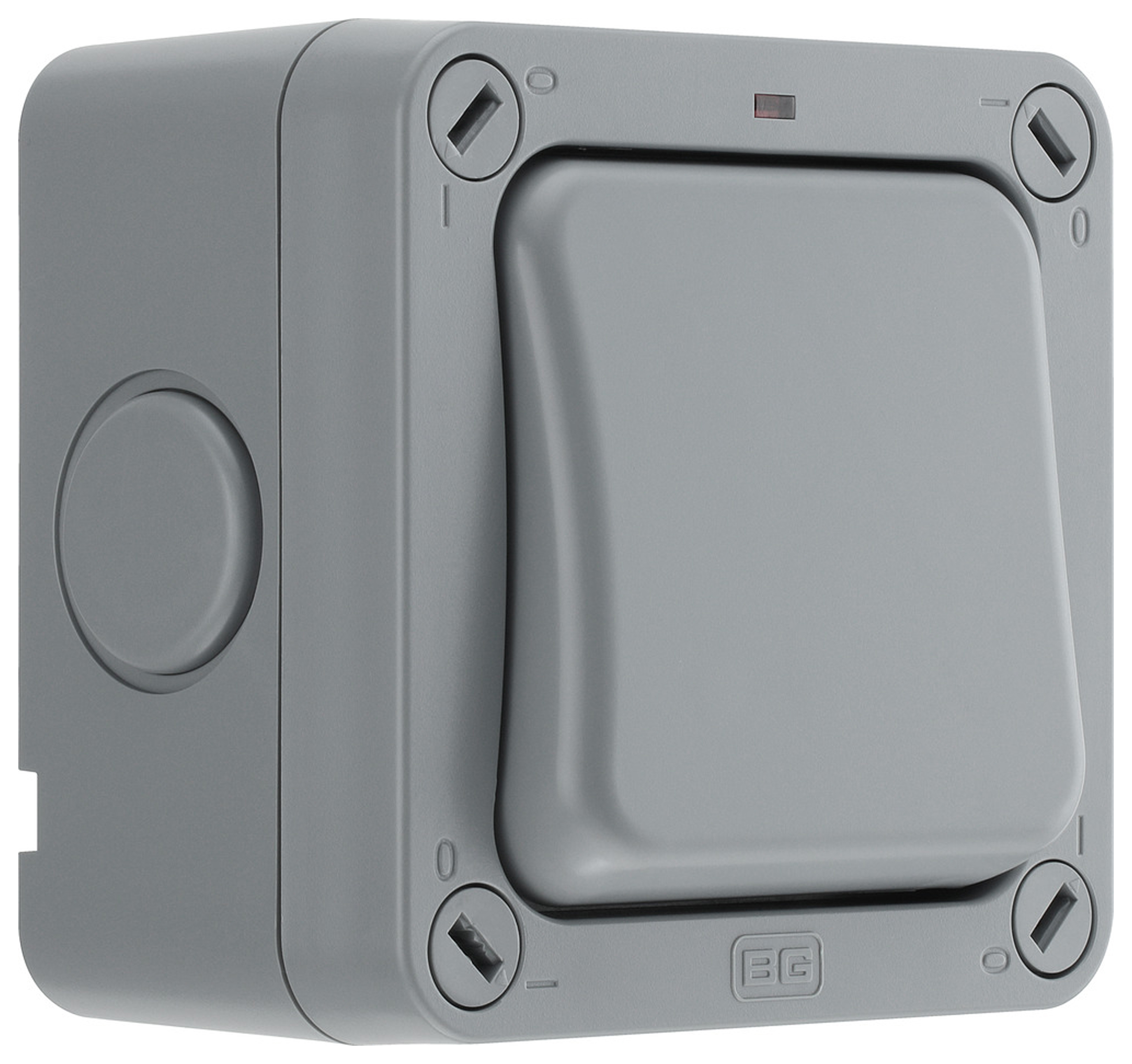 Masterplug 20A Single Exterior 2 Way Switch - Grey