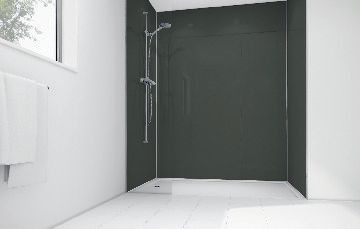Mermaid Black Diamond Acrylic 2 Sided Shower Panel Kit - 900 x 900mm