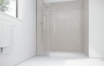 Mermaid Sugar Acrylic 3 Sided Shower Panel Kit - 900 x 900mm
