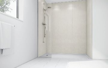 Mermaid Pearl Gloss Laminate 3 Sided Shower Panel Kit - 900 x 900mm