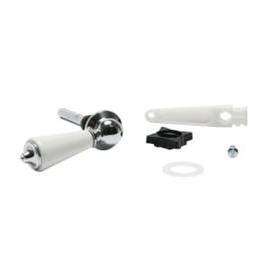 Euroflo By Fluidmaster White Ceramic and Chrome Plate Cistern Lever