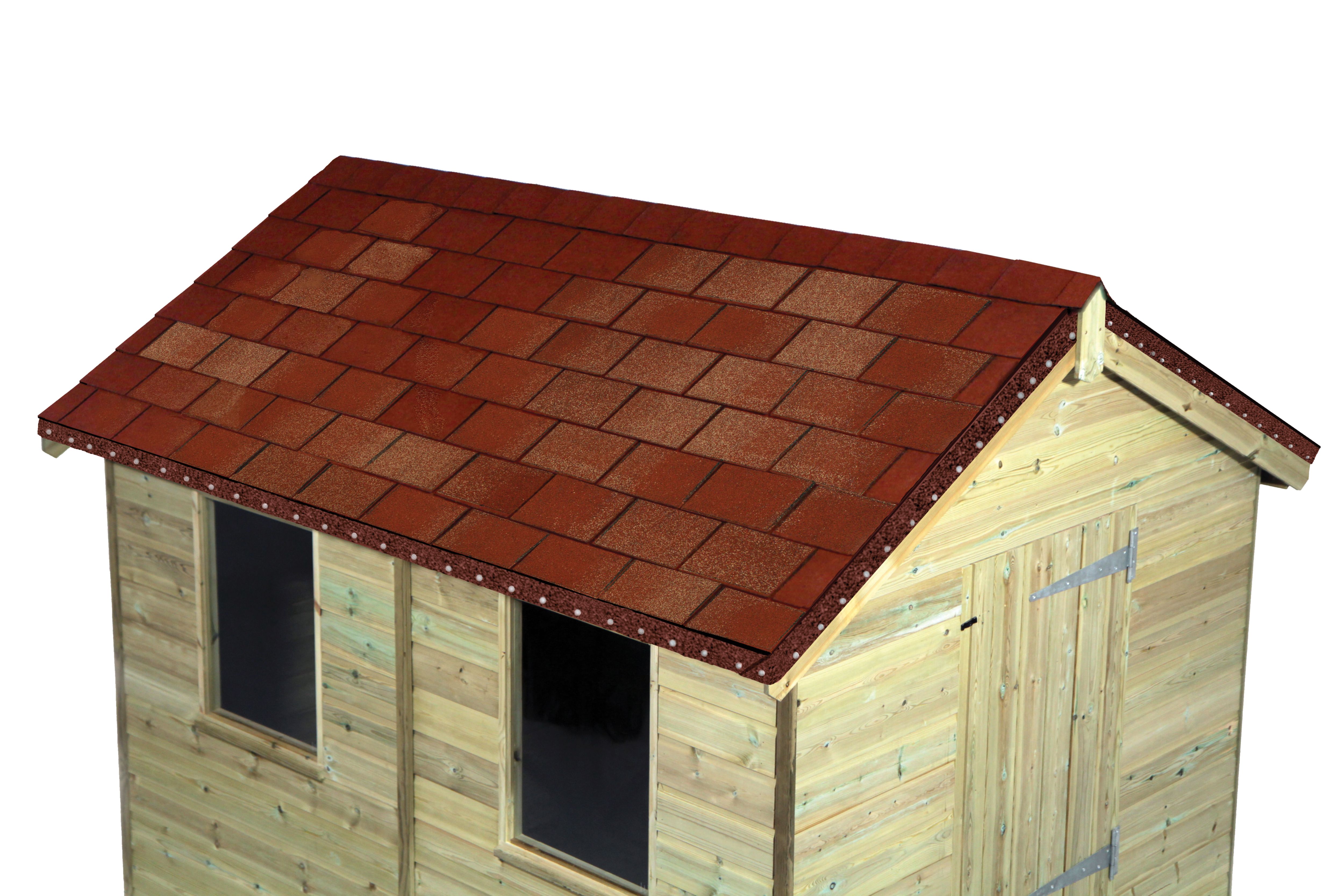 Onduline Bardoline Multi-Tone Red Roofing Shingles - 2m² - Pack of 14