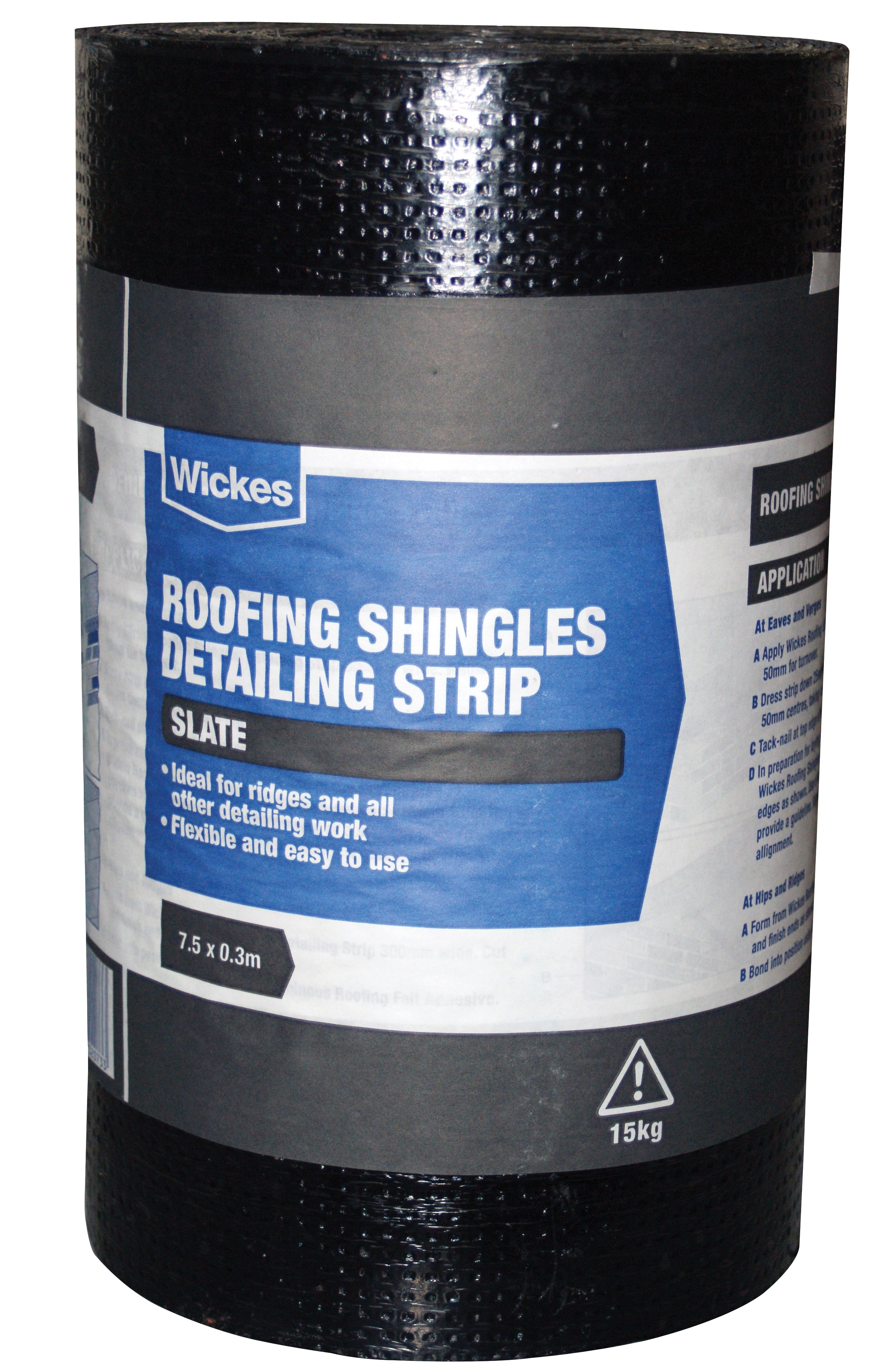Onduline Bardoline Grey Roof Shingle Detail Strip - 0.3 x 7.5m