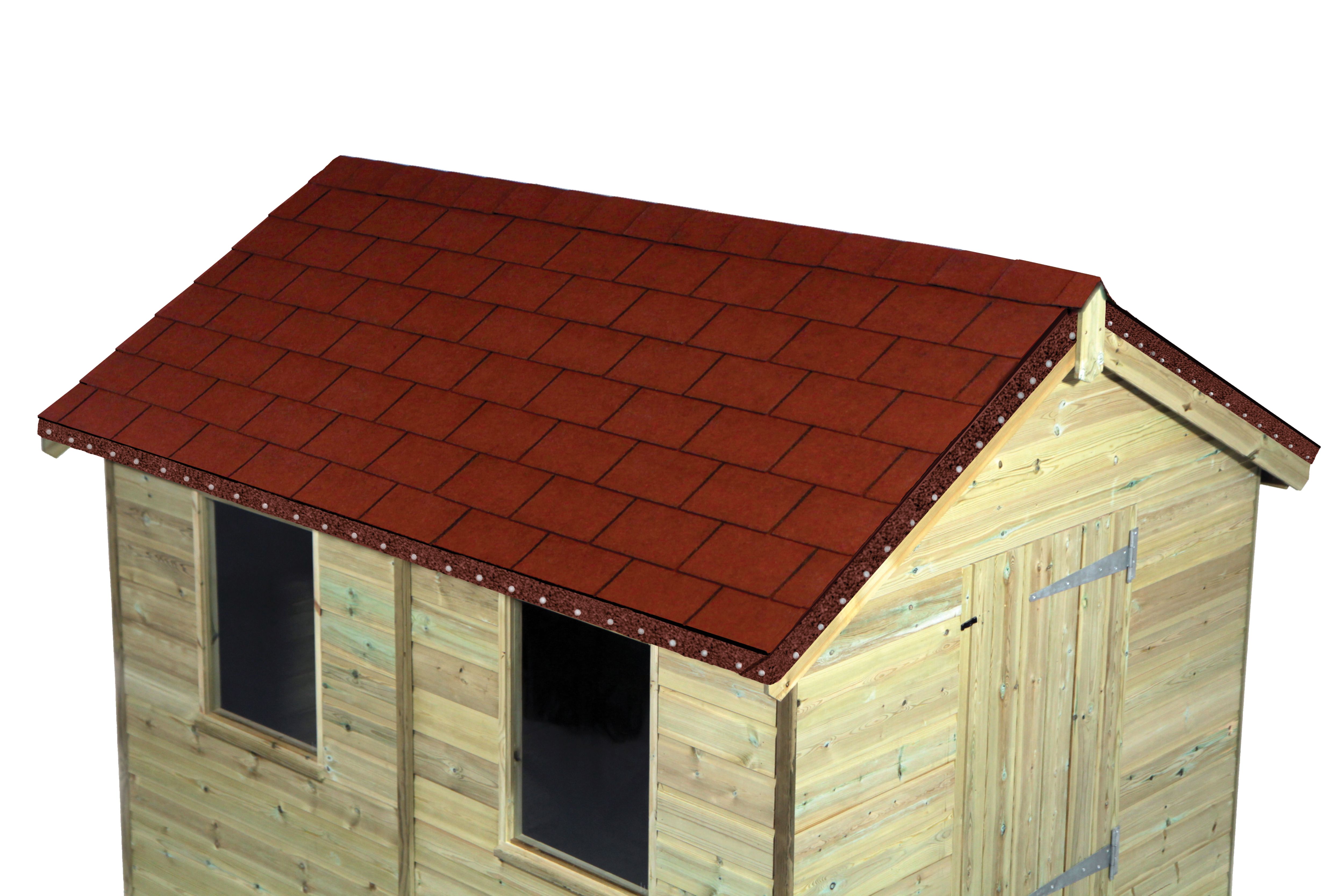 Image of Onduline Red Roof Shingles 2m² - Pack of 14