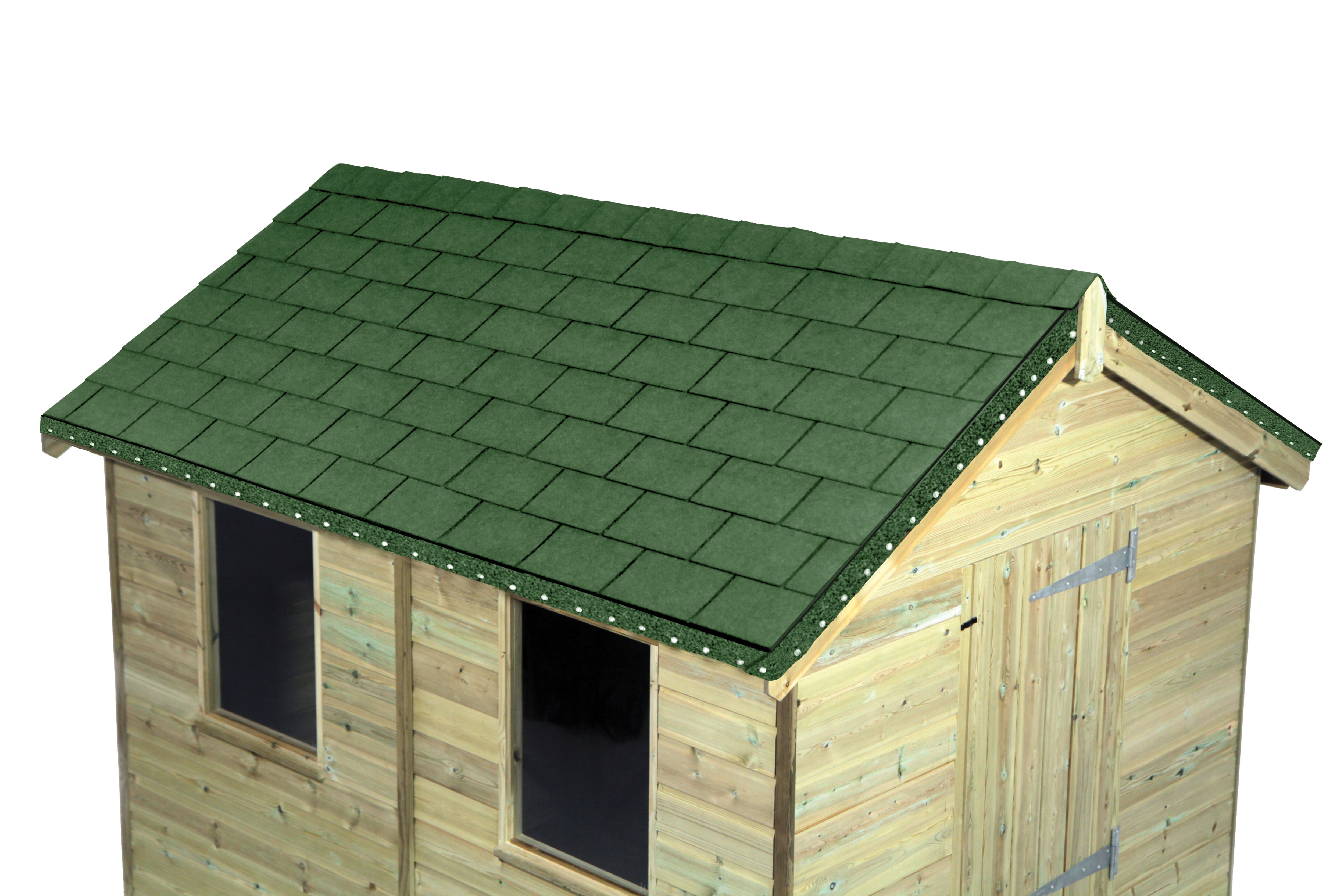 Onduline Bardoline Green Roofing Shingles - 2m2 - Pack of 14