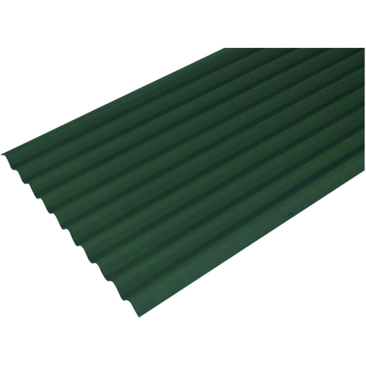 Onduline Green Bitumen Corrugated Roof Sheet 950mm x 2000mm x 3mm