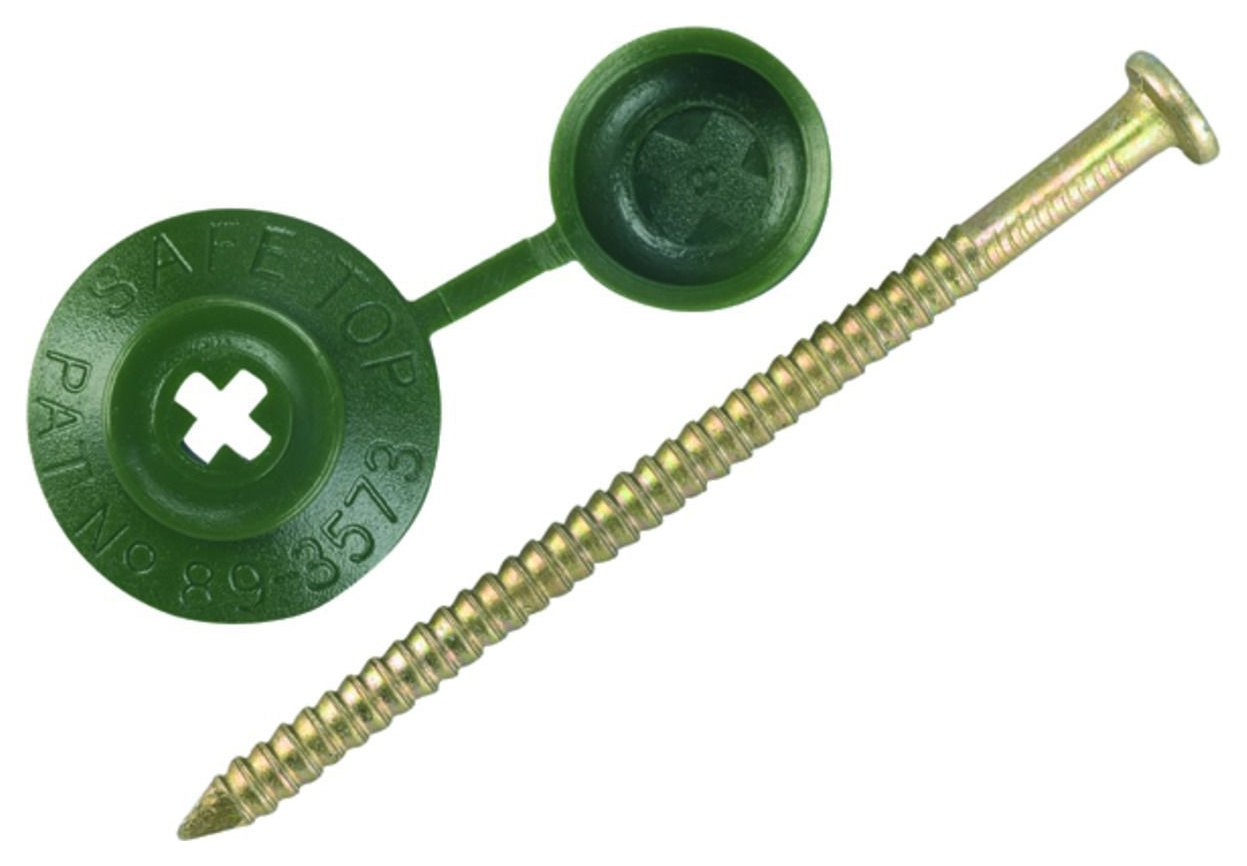 Image of Onduline Green Safe Top Nail - 70mm - Pack of 20