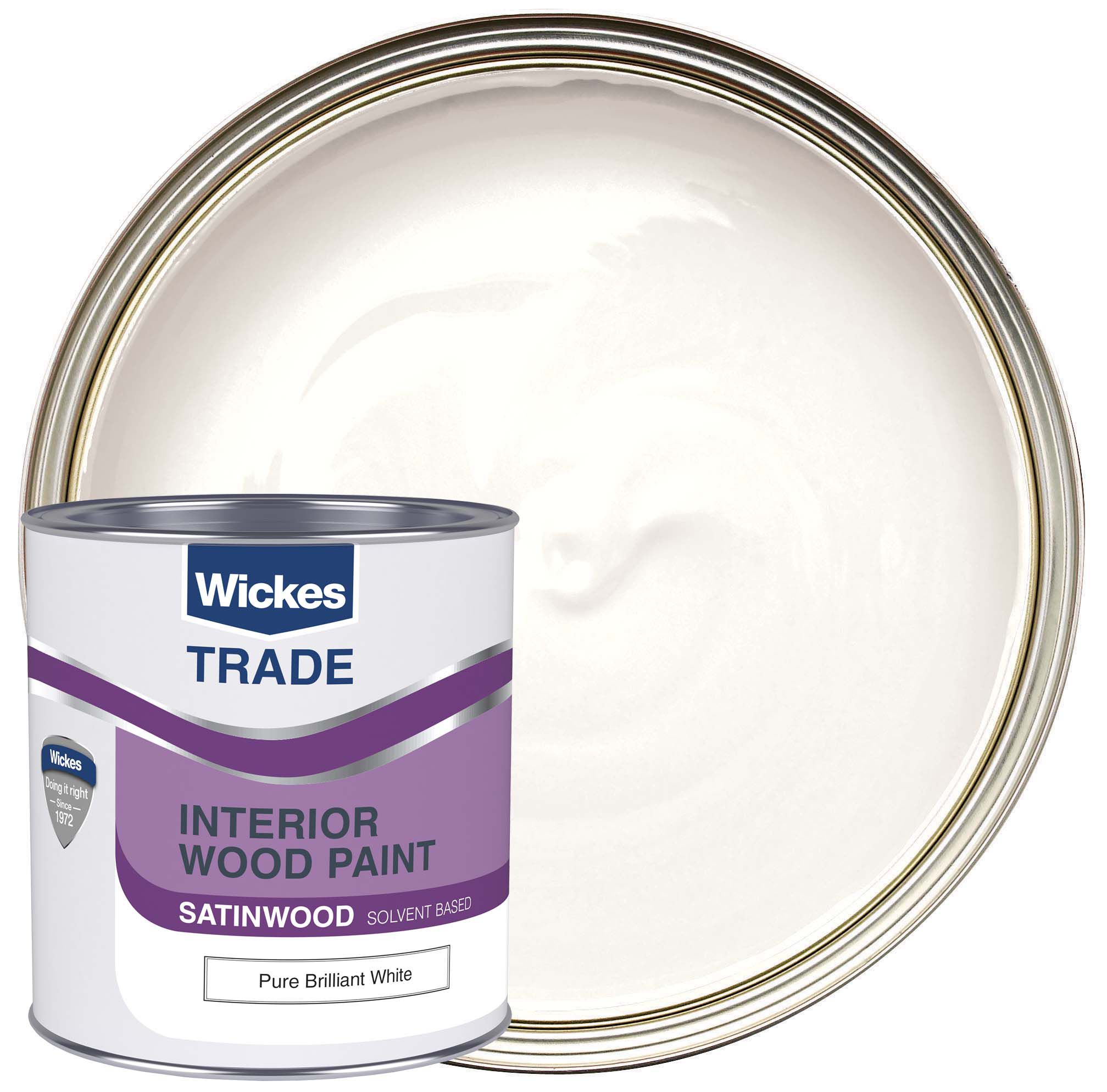 Wickes Trade Satin Wood & Metal Paint -