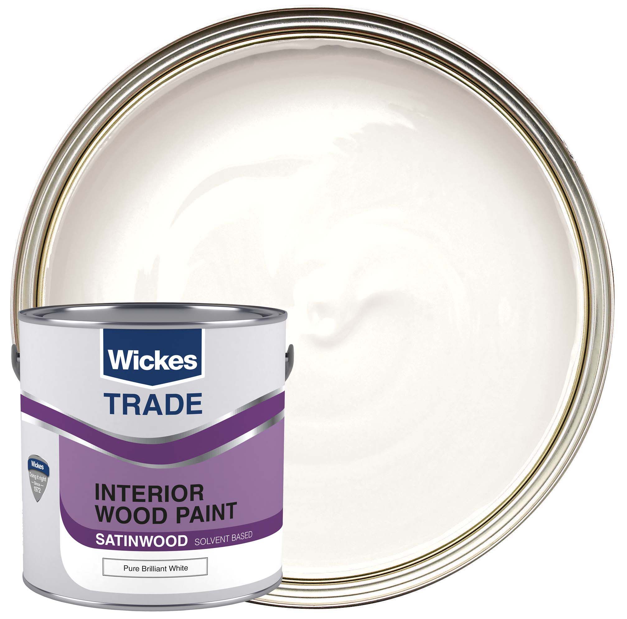 Wickes Trade Satin Wood & Metal Paint -