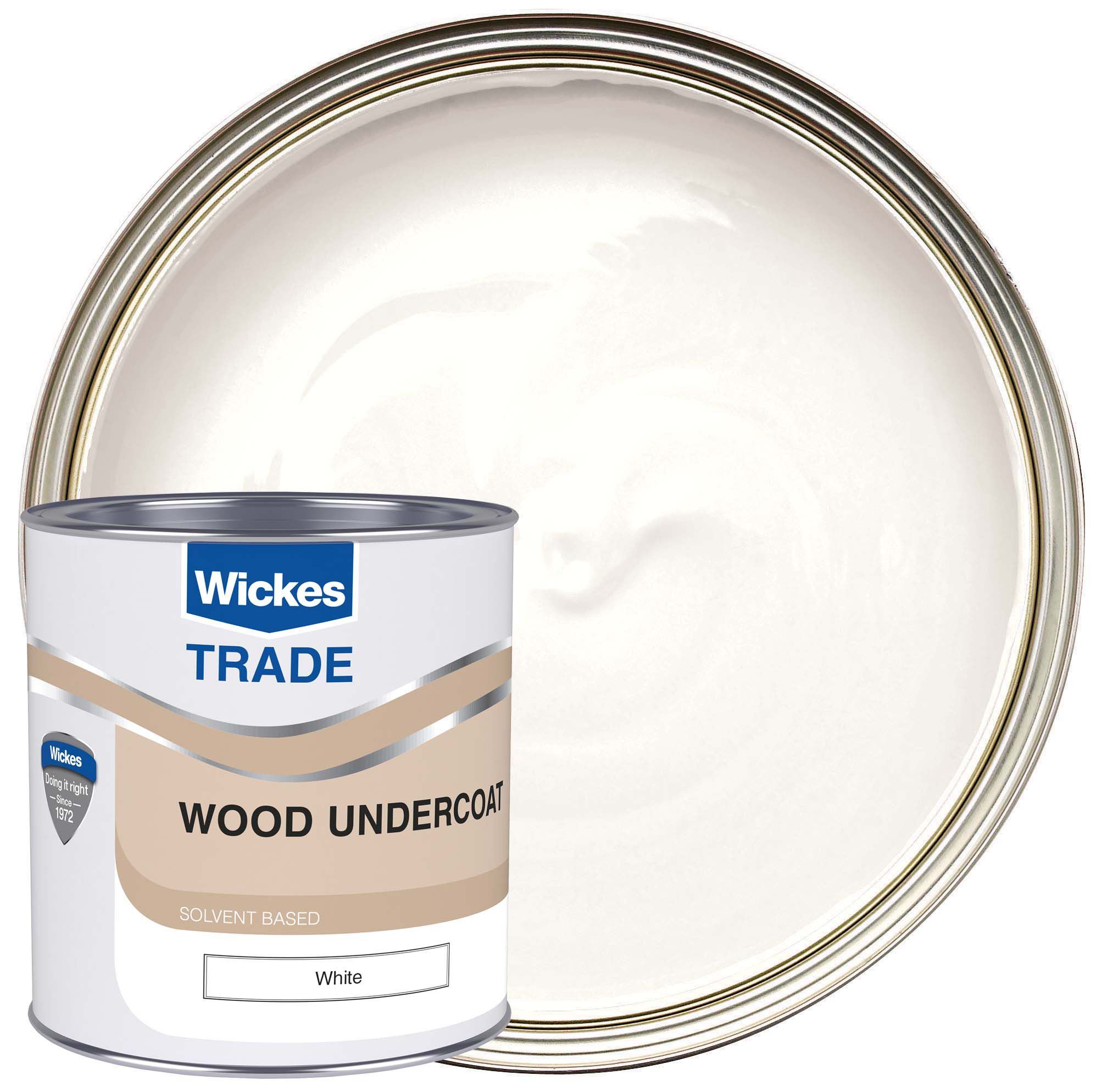 Image of Wickes Trade Undercoat - White - 1L