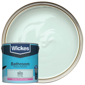 Wickes Duck Egg - No. 900 Bathroom Soft Sheen Emulsion Paint - 2.5L