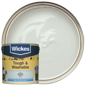 Wickes Putty - No.420 Tough & Washable Matt Emulsion Paint - 2.5L