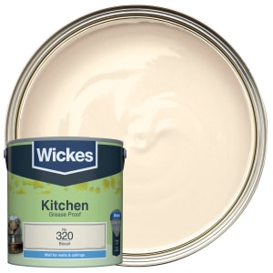 Wickes Kitchen Matt Emulsion Paint - Biscuit No.320 - 2.5L