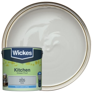 Wickes Nickel - No. 205 Kitchen Matt Emulsion Paint - 2.5L