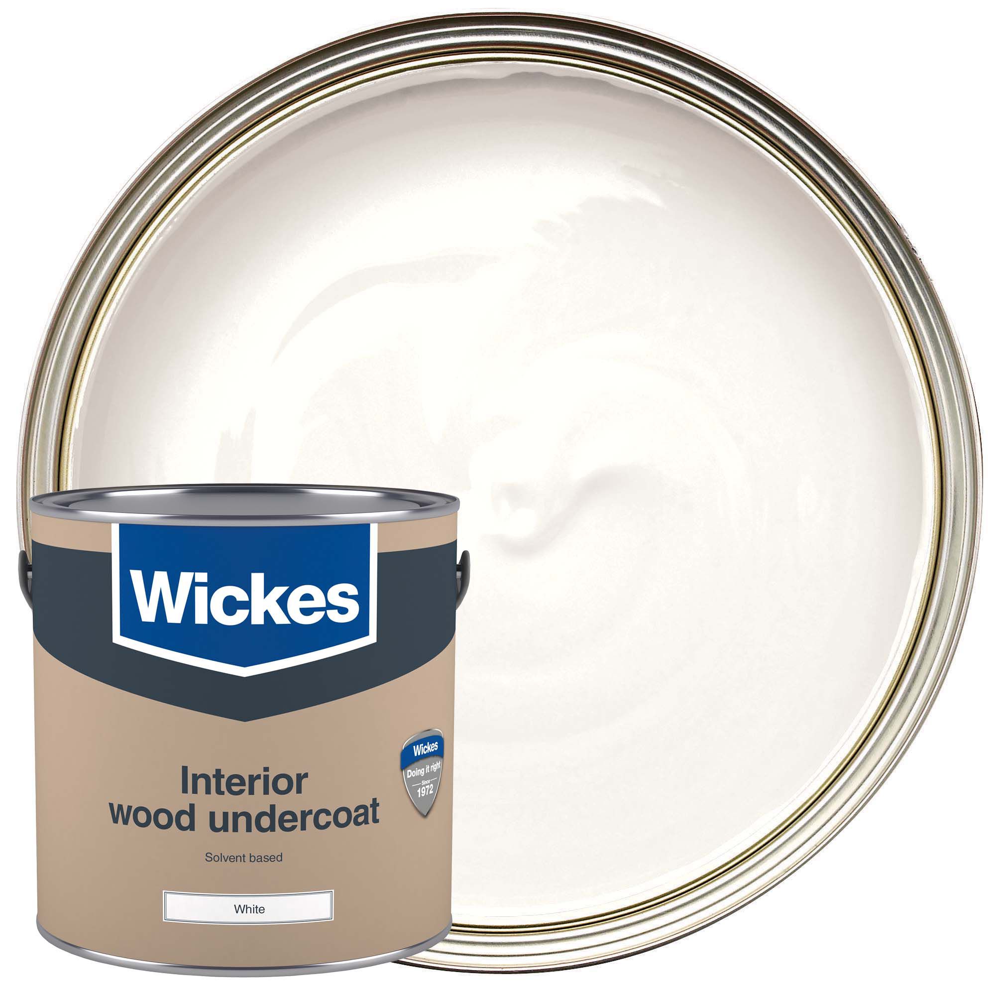 Wickes Solvent Based Matt Undercoat - White - 2.5L