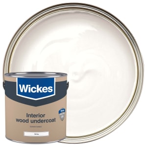 Wickes Solvent Based Matt Undercoat - White - 2.5L