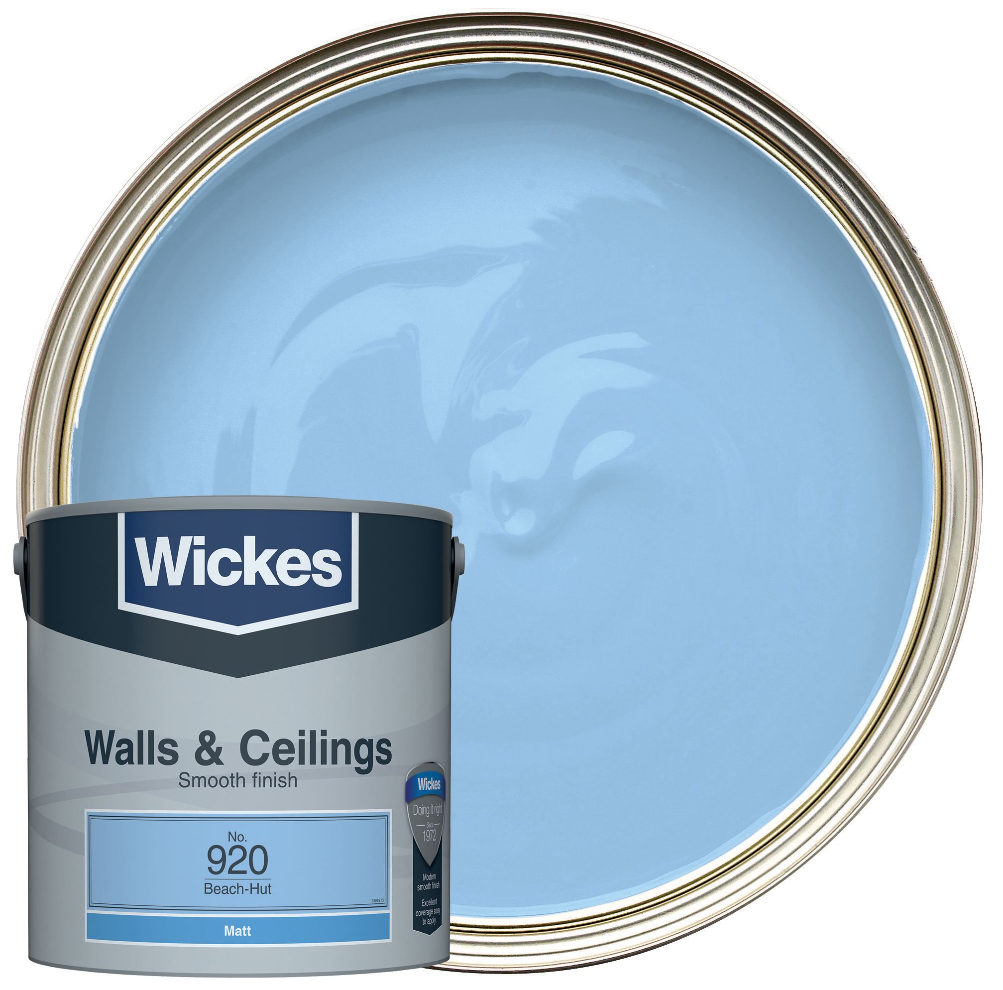 Wickes Vinyl Matt Emulsion Paint - Beach Hut No.920 - 2.5L