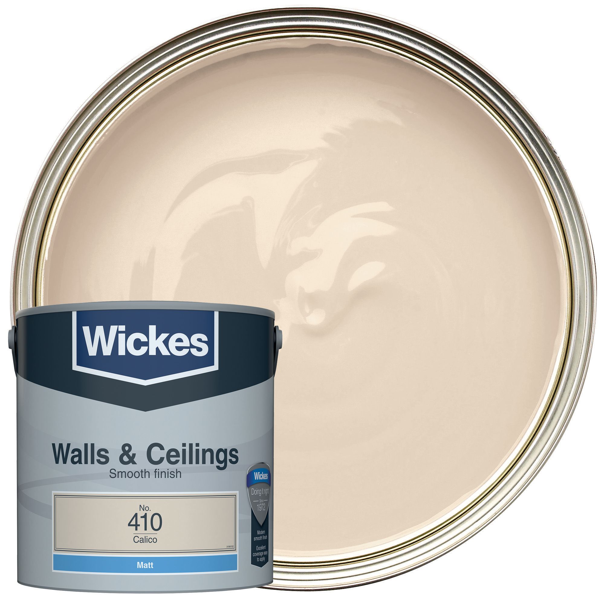 Wickes Vinyl Matt Emulsion Paint - Calico No.410 - 2.5L