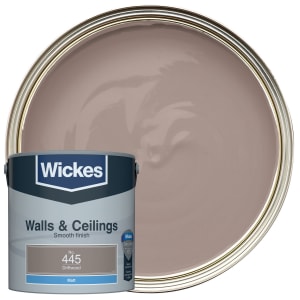 Wickes Vinyl Matt Emulsion Paint - Driftwood No.445 - 2.5L