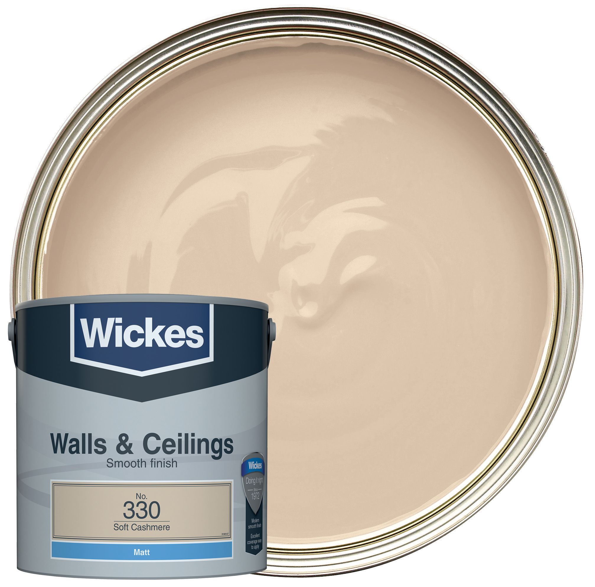 Wickes Vinyl Matt Emulsion Paint - Soft Cashmere