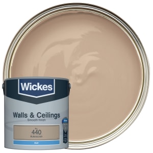 Wickes Vinyl Matt Emulsion Paint - Butterscotch No.440 - 2.5L