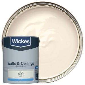 Wickes Ivory - No. 400 Vinyl Matt Emulsion Paint - 5L