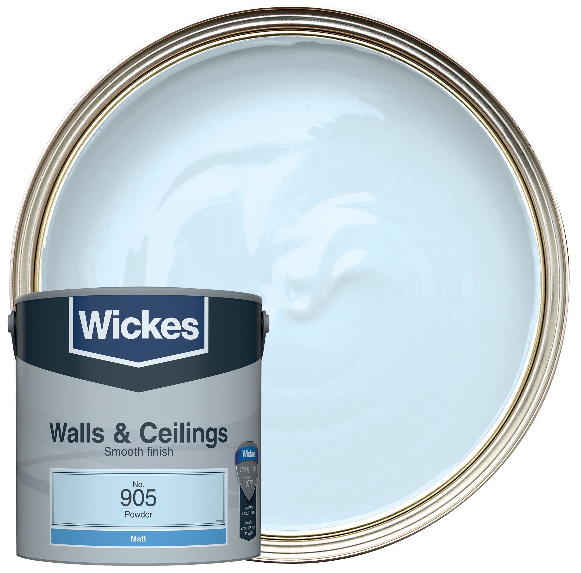 Wickes Vinyl Matt Emulsion Paint - Powder No.905 - 2.5L