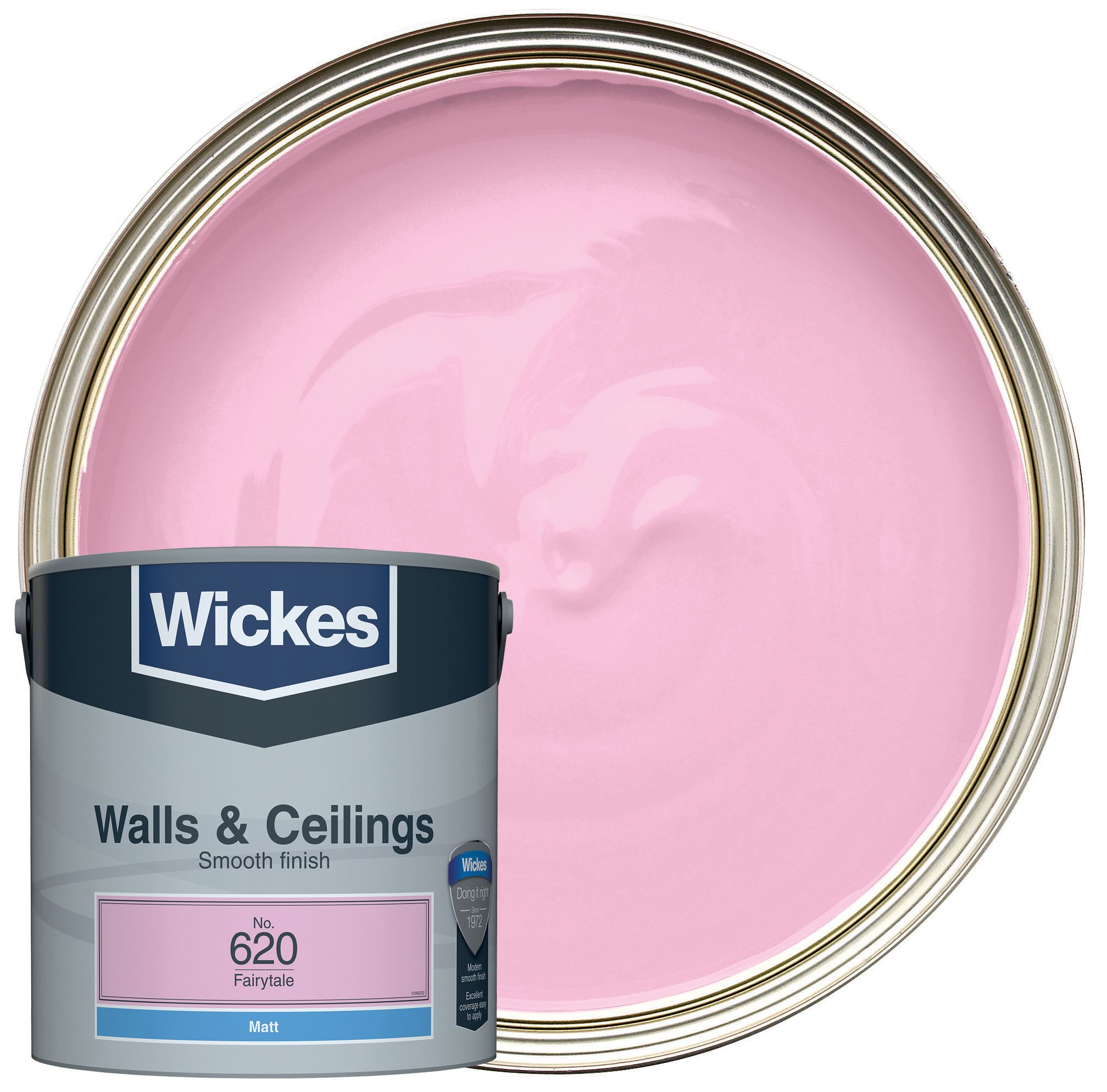 Wickes Vinyl Matt Emulsion Paint - Fairytale No.620 - 2.5L