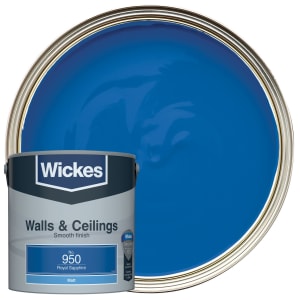 Wickes Royal Sapphire - No.950 Vinyl Matt Emulsion Paint - 2.5L