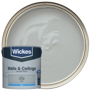 Wickes Steel - No.210 Vinyl Matt Emulsion Paint - 2.5L