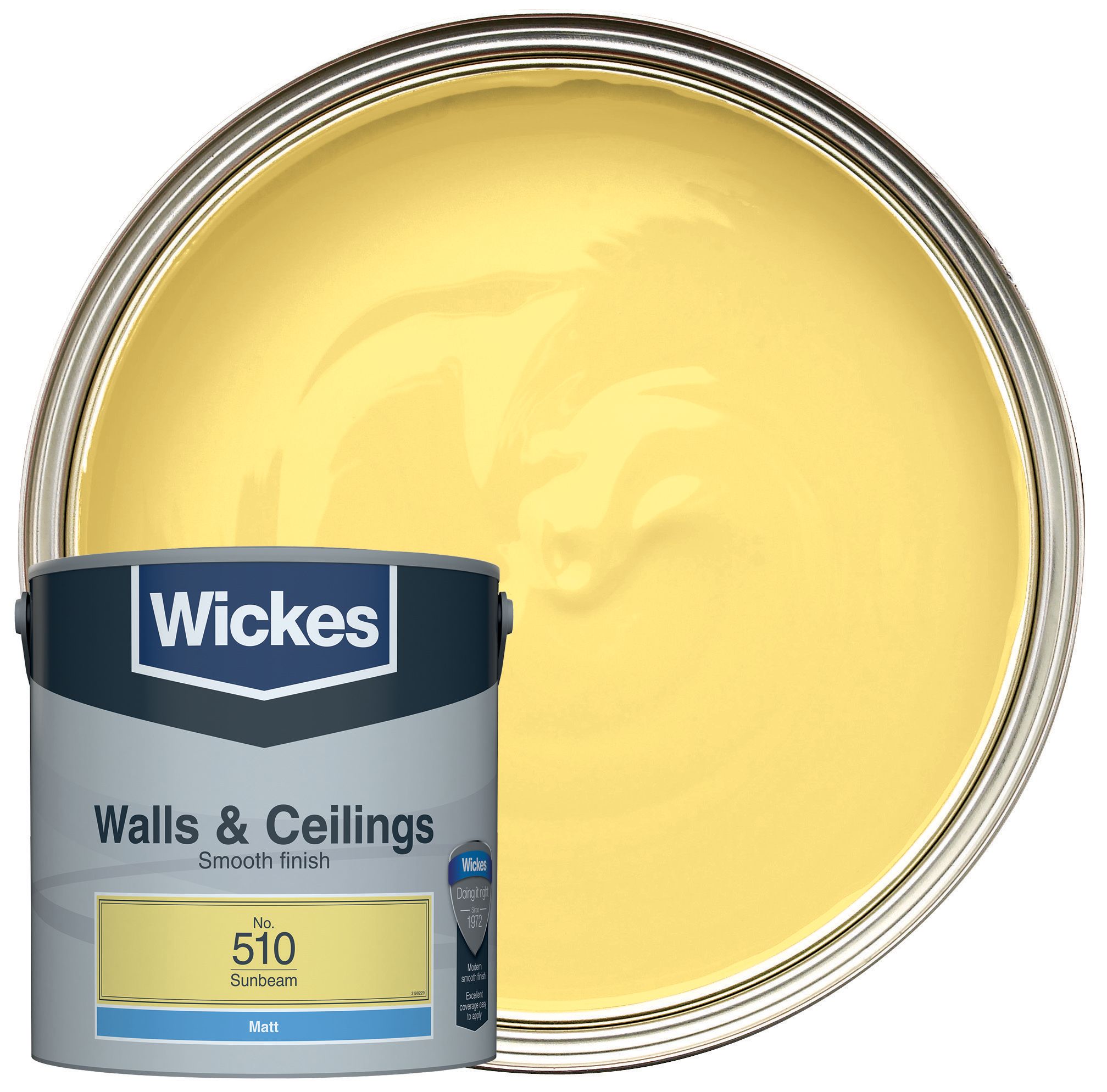 Wickes Vinyl Matt Emulsion Paint - Sunbeam No.510 - 2.5L