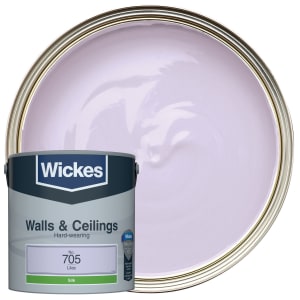 Wickes Lilac - No.705 Vinyl Silk Emulsion Paint - 2.5L