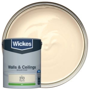 Wickes Magnolia - No. 310 Vinyl Silk Emulsion Paint - 5L