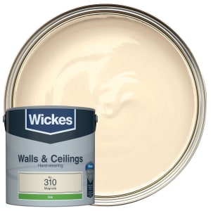 Wickes Magnolia - No.310 Vinyl Silk Emulsion Paint - 2.5L