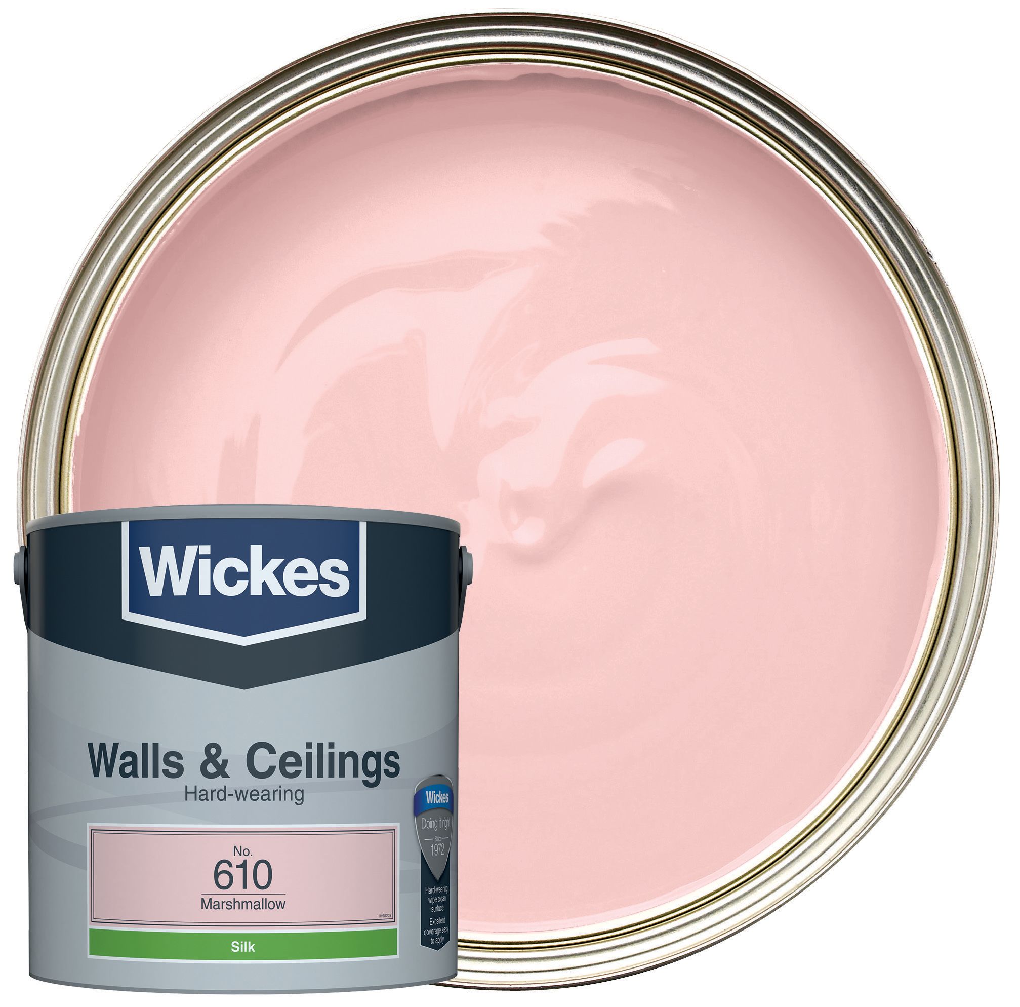 Wickes Vinyl Silk Emulsion Paint - Marshmallow No.610 - 2.5L