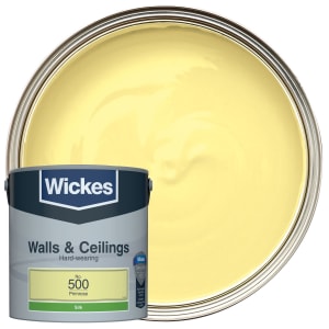 Wickes Primrose - No.500 Vinyl Silk Emulsion Paint - 2.5L