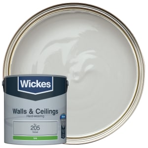 Wickes Vinyl Silk Emulsion Paint - Nickel No.205 - 2.5L